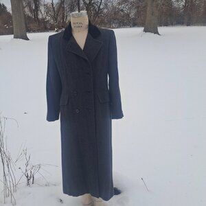 CHOICE OF: Size 12 Classic Wool Tweed Chesterfield Coats